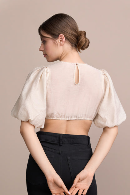 Julia Trentini Aila dirndl blouse in beige