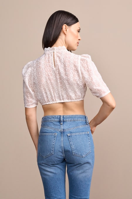 Dirndl blouse Elea — ecru