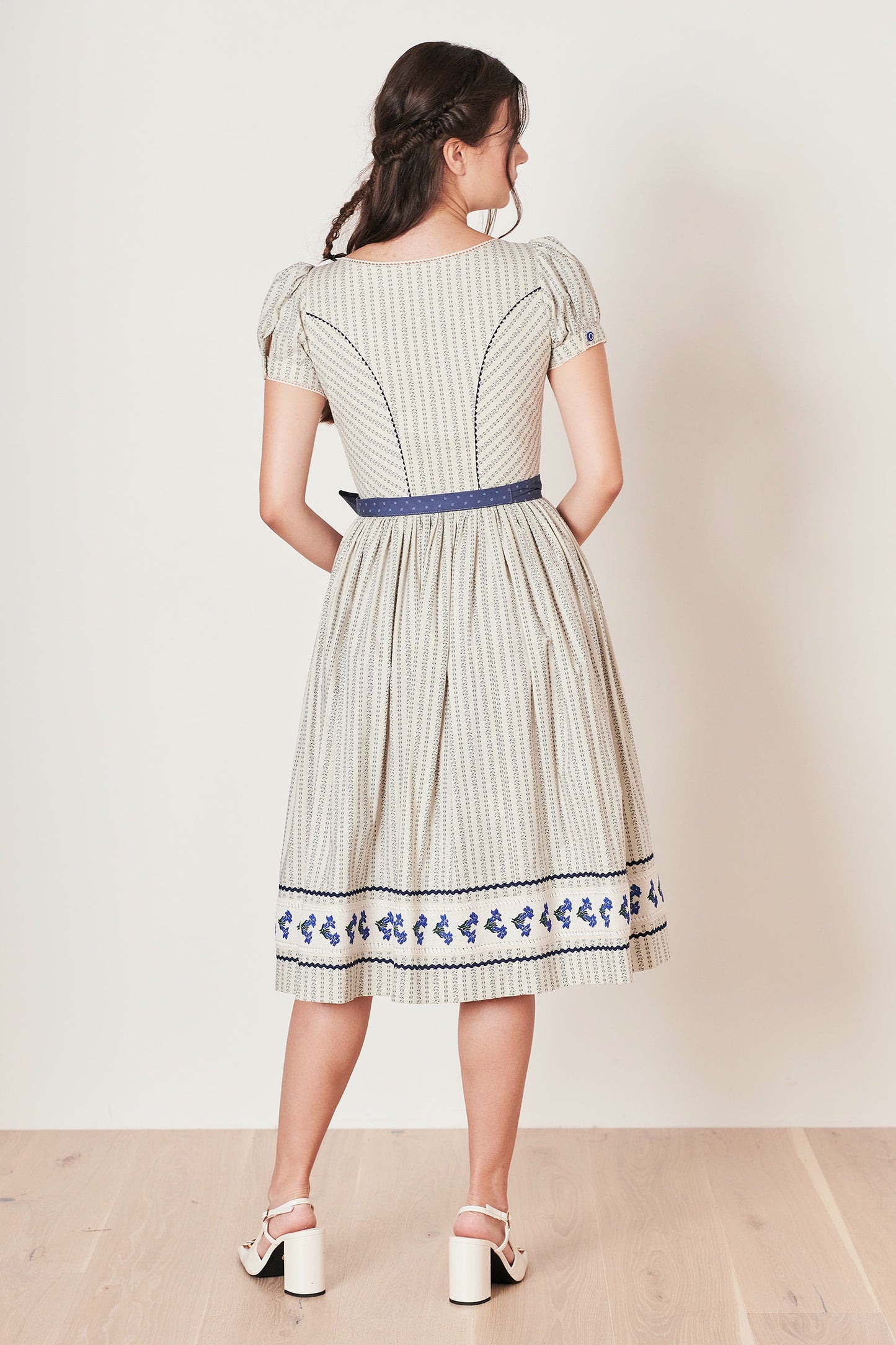 Julia Trentini Meike Dirndl, Blue — 70cm Long