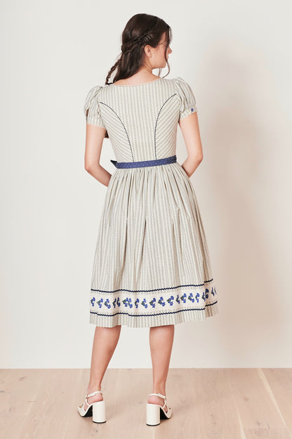 Julia Trentini Meike Dirndl, Blue — 70cm Long