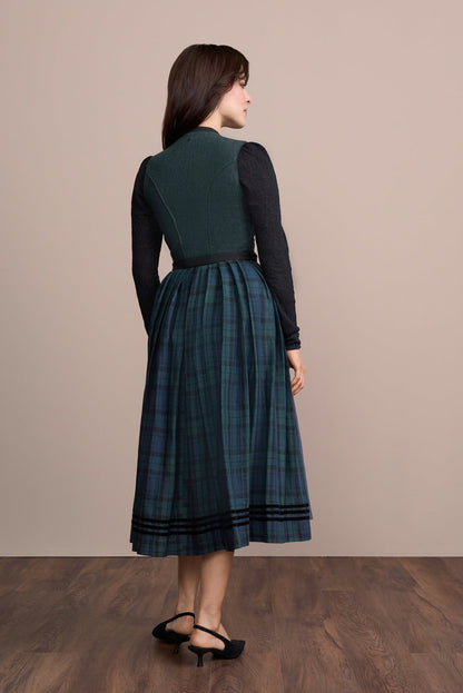 Julia Trentini Calia Dirndl, Green — 80cm Maxi