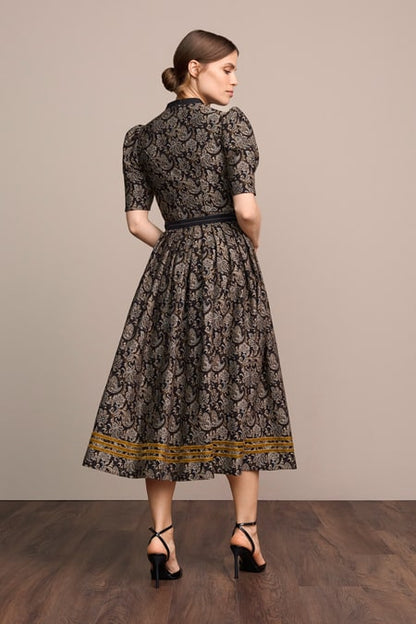 Julia Trentini Margot Dirndl, Black — 80cm Maxi
