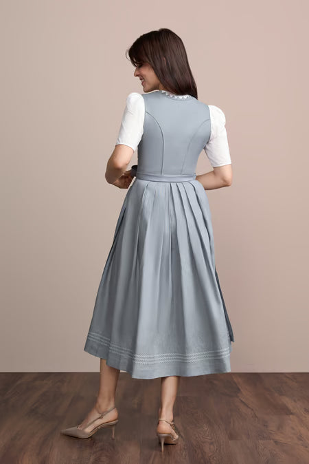 Julia Trentini Sabina Dirndl, Blue — 80cm Maxi
