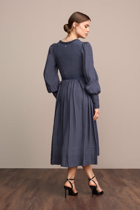 Julia Trentini Fenella Dirndl, Blue — 80cm Maxi