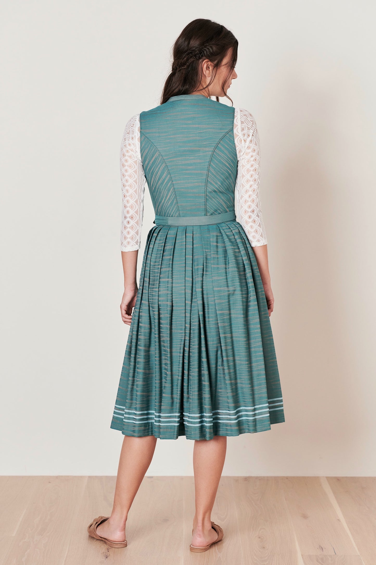 Julia Trentini Elke Dirndl, Turquoise — 70cm Long