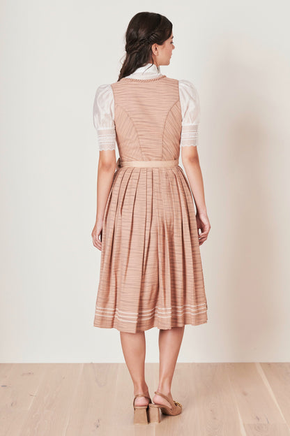 Julia Trentini Fabia Dirndl, Beige — 70cm Long
