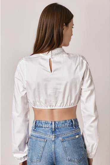 Julia Trentini Rosmerta Dirndl Blouse, Ecru