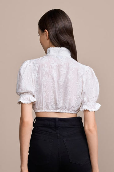Dirndl blouse Leena — white