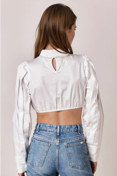 Julia Trentini Gabriele Dirndl Blouse, Ecru