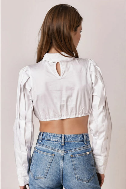 Julia Trentini Gabriele Dirndl Blouse, Ecru