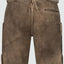 Trentini Men's Lederhosen "Emil" brown with belt