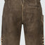 Trentini Men's Lederhosen "Oskar" brown with belt