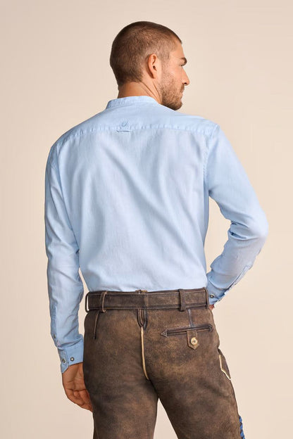 Krueger Traditional Long Sleeve Shirt "Matti" blue