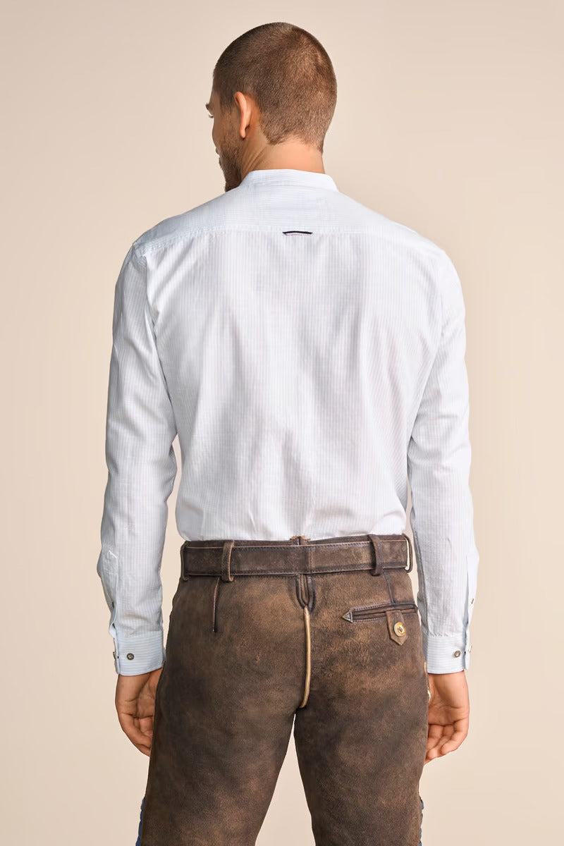 Krueger Traditional Long Sleeve Shirt "Marcin" blue (s-4xl)