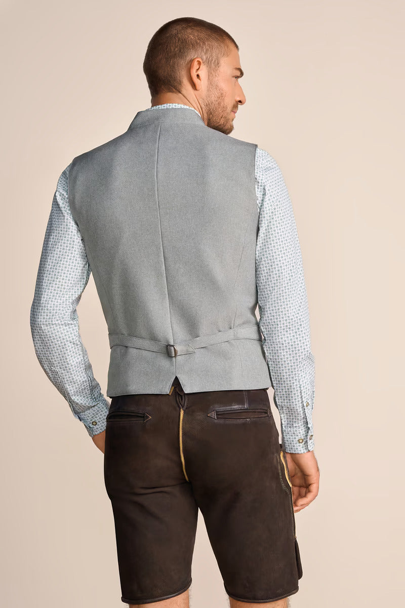 Kruger Men's Lederhosen "Brandon" (brown) with Belt