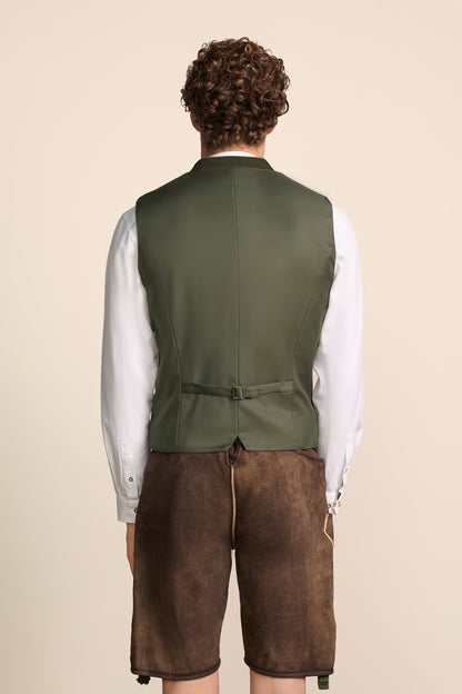Krüger 'Elyas' Traditional Vest — Olive (52)