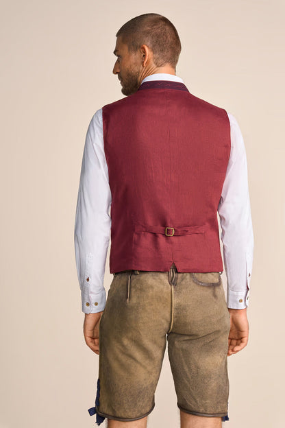 Kruger Men's Lederhosen "Emil" (light brown) with Belt (50)