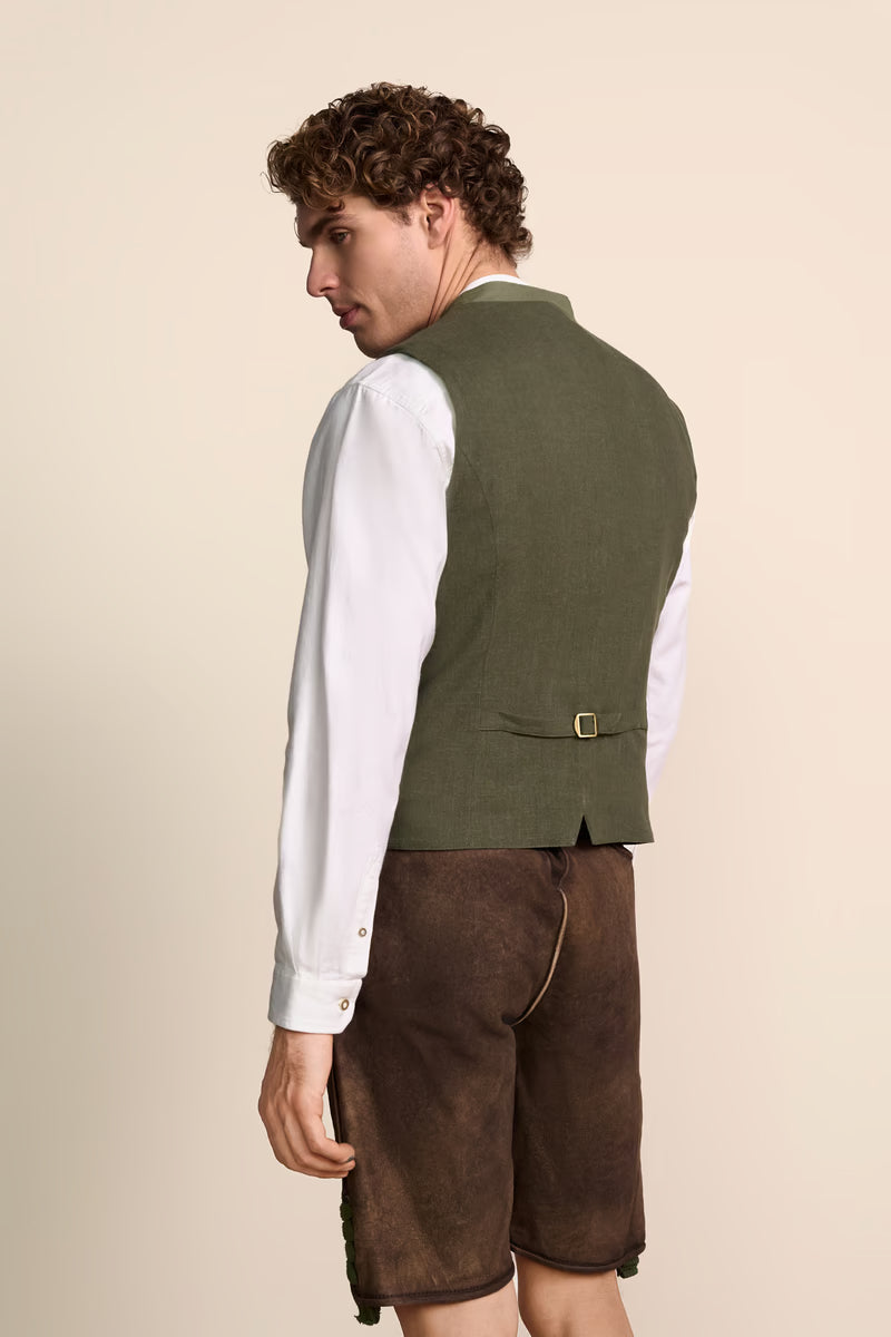 Krüger 'Camilo' Traditional Vest — Olive (52)