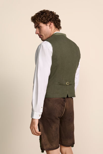 Krüger 'Camilo' Traditional Vest — Olive (52)