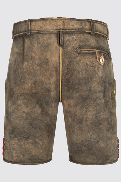 Kruger Men's Lederhosen "Charlie" with belt (light brown)