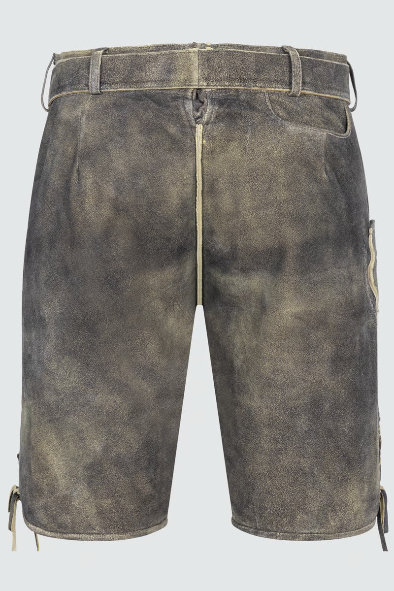 Kruger Men's Lederhosen "Gideon" with belt (light brown)