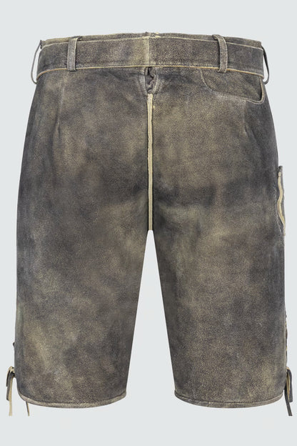 Kruger Men's Lederhosen "Gideon" with belt (light brown) size 54