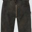 Lederhose Nero mit Gürtel