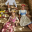 Kruger Midi Dirndl 2pcs. 70cm "Fushsia" red (size 36)