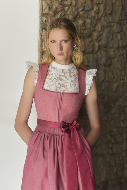 Kruger Midi Dirndl 2pcs. 60cm "Rosella" red (low stock)