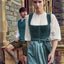 Kruger Midi Dirndl 2pcs. 60cm "Lynette" blue