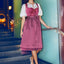 Kruger Long Dirndl 2pcs. 70cm "Ayuna" pink