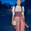 Kruger Long Dirndl 2pcs. 70cm "Elja" red