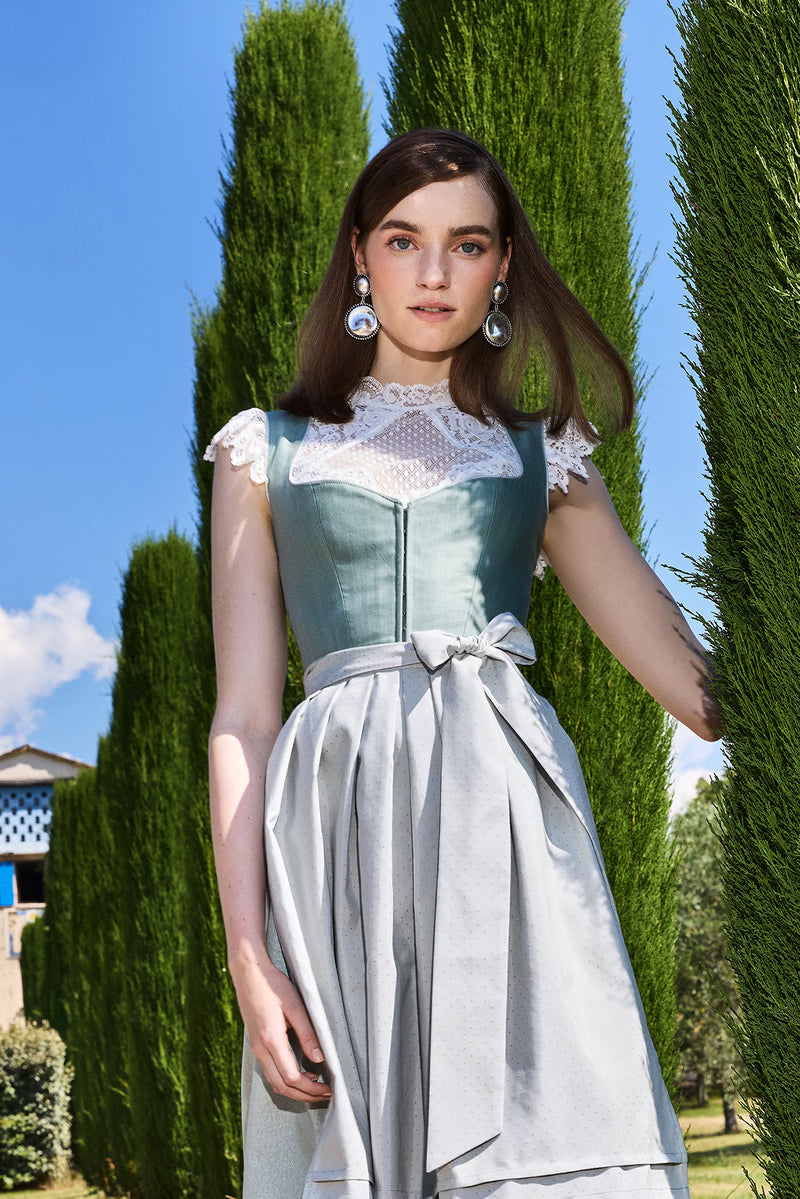 Kruger Della Long Dirndl, Green — 70cm 2pc Set