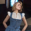 Kruger Mini Dirndl 2pc 50cm "Jocelyn" blue (contact us)