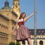 Kruger Long Dirndl 2pcs. 70cm "Alisha" red