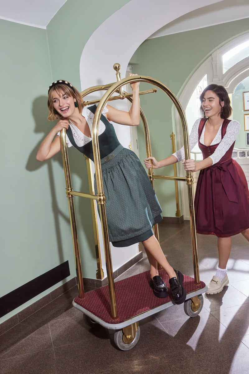 Kruger Mini Dirndl 2pcs. 50cm "Alisha" green