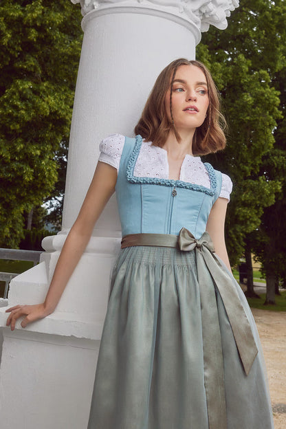 Kruger Mini Dirndl 2pcs. 50cm "Emmeline" blue (34)