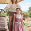 Kruger Midi Dirndl 2pcs. 60cm "Prunella" red