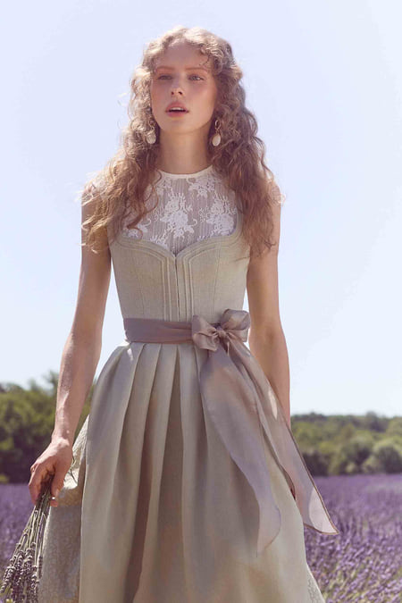 Julia Trentini Erina Dirndl, Green — 70cm Long