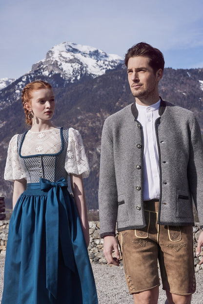 Julia Trentini Nika Midi Dirndl, Turquoise — 60cm