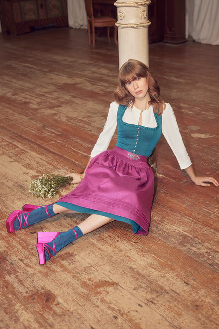 Julia Trentini Dorea Dirndl, Green — 60cm Midi