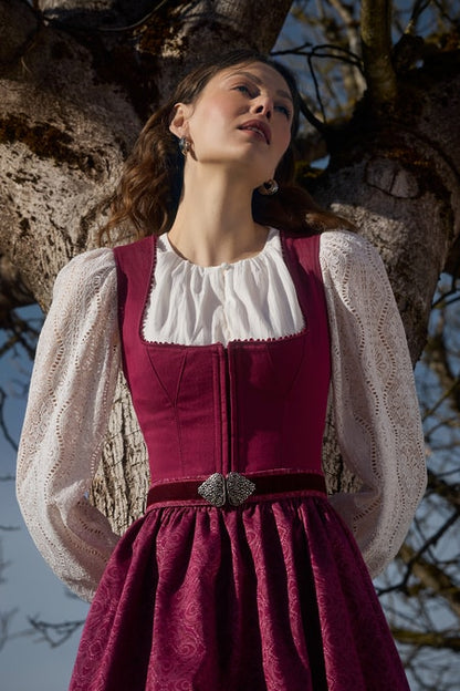 Julia Trentini Varia Dirndl, Purple — 80cm Maxi