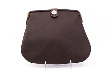 Austrian Leather Kilt Waist Bag with Fur, Heritage Crest & Traditional Tassels