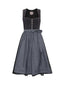 Dirndl with velvet top and jacquard skirt