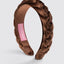 Braided Velvet Headband (red)