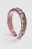 Braided Velvet Headband (pink)