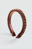 Narrow Velvet Headband (brown)