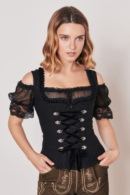 Kruger Traditional Bodice "Moonnight" black (44,46)
