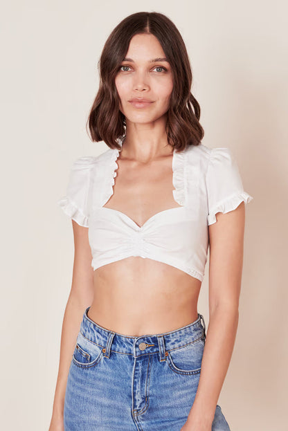 Kruger Dirndl Blouse "Sober" White (dry cleaned)