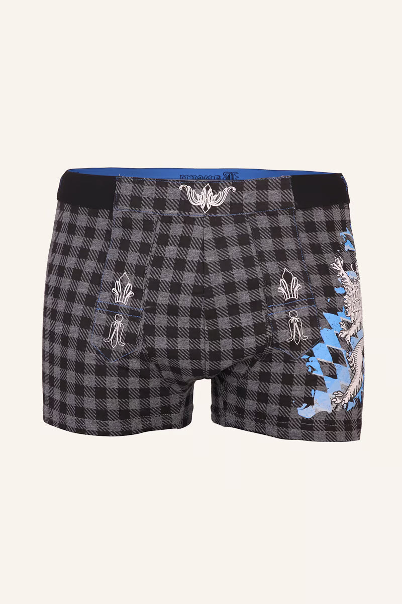 Kruger Bavarian Traditional Underwear Set — Gray (2 Pack)
